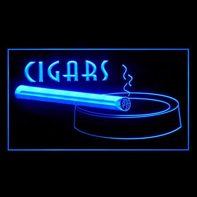 200054 Cigars Cuban Tobacco Store Shop Home Decor Open Display illuminated Night Light Neon Sign 16 Color By Remote