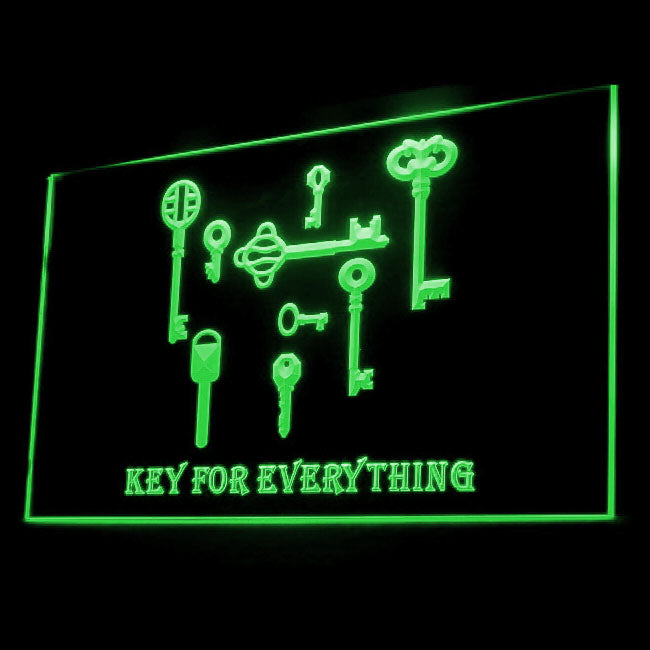 200061 Key Locksmith Store Shop Home Decor Open Display illuminated Night Light Neon Sign 16 Color By Remote