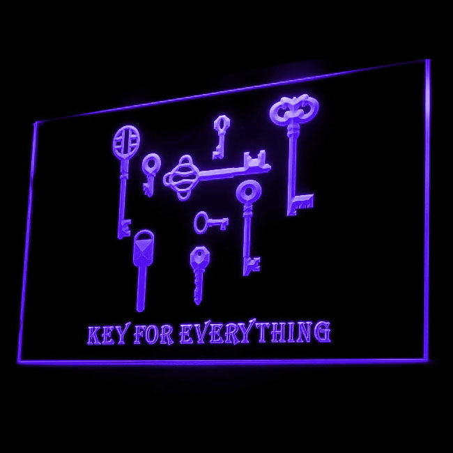 200061 Key Locksmith Store Shop Home Decor Open Display illuminated Night Light Neon Sign 16 Color By Remote