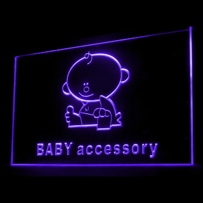 200065 Baby Accessory Store Shop Home Decor Open Display illuminated Night Light Neon Sign 16 Color By Remote