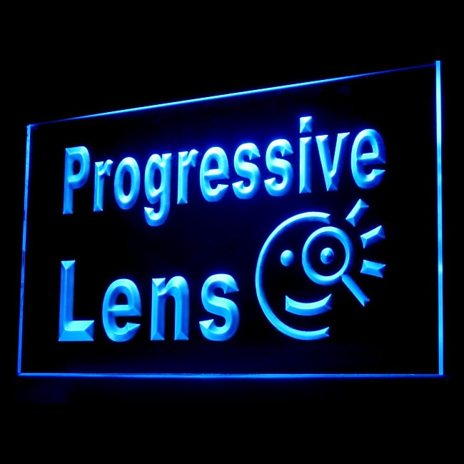 200069 Progressive Lens Optical Shop Store Home Decor Open Display illuminated Night Light Neon Sign 16 Color By Remote