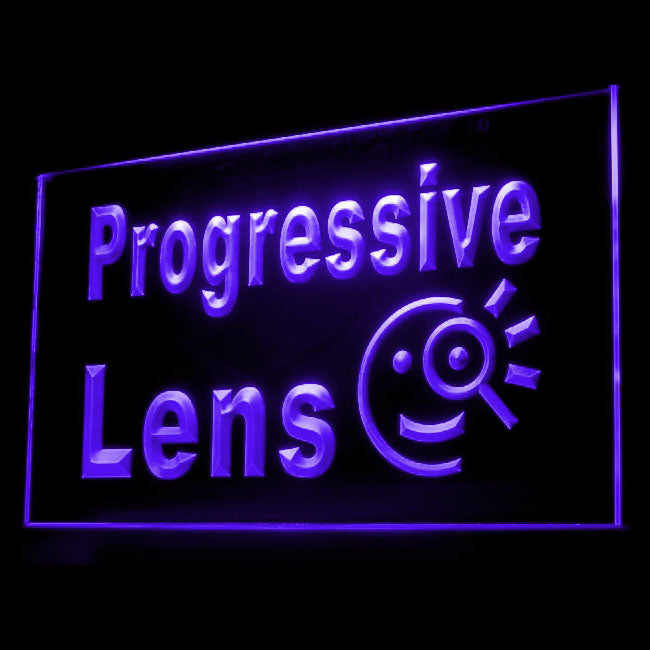 200069 Progressive Lens Optical Shop Store Home Decor Open Display illuminated Night Light Neon Sign 16 Color By Remote