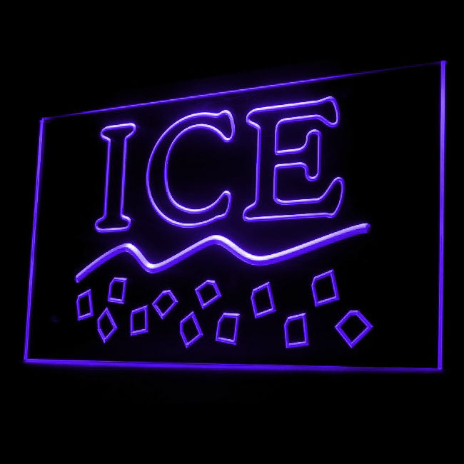 200072 Ice Shop Store Home Decor Open Display illuminated Night Light Neon Sign 16 Color By Remote