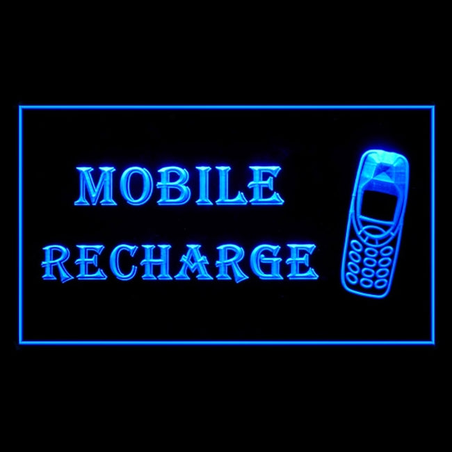 200091 Mobile Recharge Telecom Shop Home Decor Open Display illuminated Night Light Neon Sign 16 Color By Remote