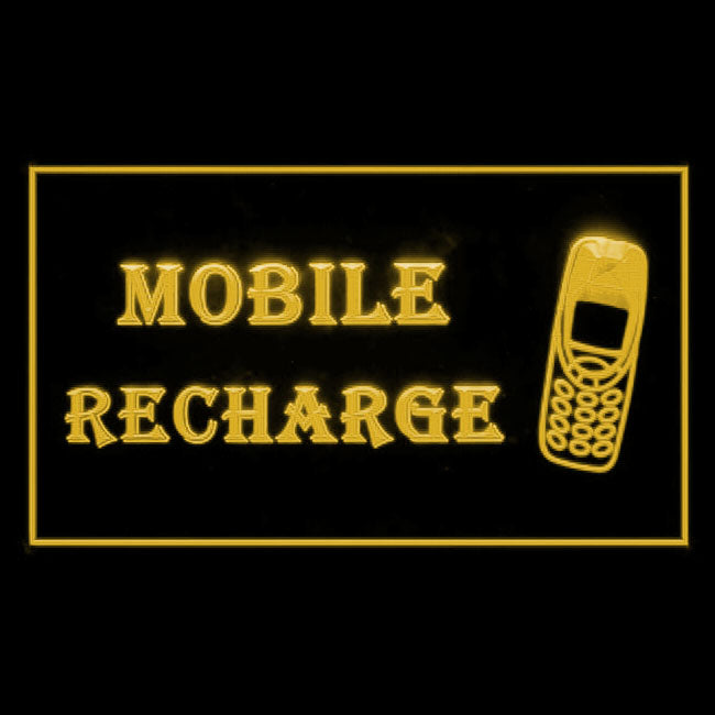 200091 Mobile Recharge Telecom Shop Home Decor Open Display illuminated Night Light Neon Sign 16 Color By Remote