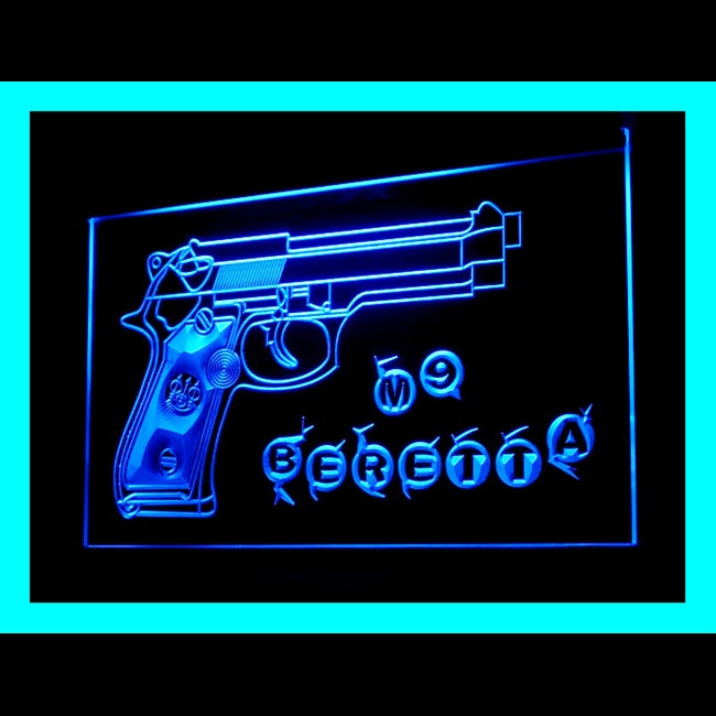 200099 Gun Shop Store Home Decor Open Display illuminated Night Light Neon Sign 16 Color By Remote