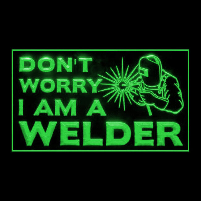 200114 I am Welder Store Shop Home Decor Open Display illuminated Night Light Neon Sign 16 Color By Remote