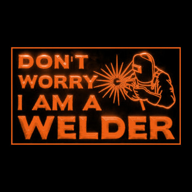 200114 I am Welder Store Shop Home Decor Open Display illuminated Night Light Neon Sign 16 Color By Remote