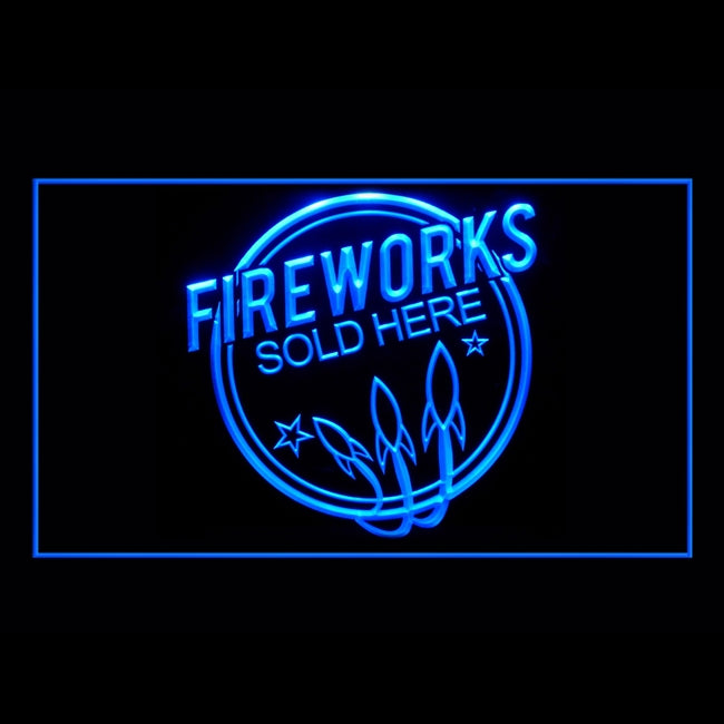 200117 Fireworks Sold Here Store Shop Home Decor Open Display illuminated Night Light Neon Sign 16 Color By Remote