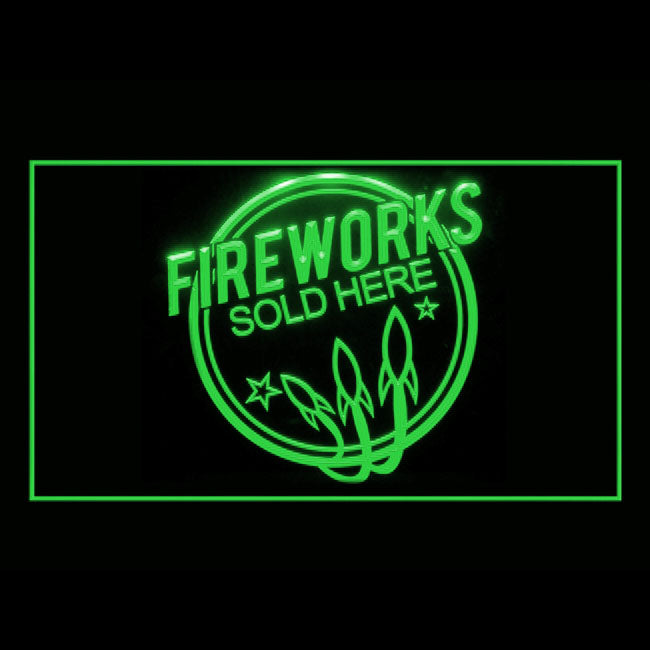200117 Fireworks Sold Here Store Shop Home Decor Open Display illuminated Night Light Neon Sign 16 Color By Remote
