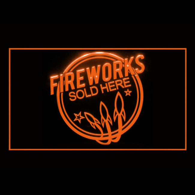 200117 Fireworks Sold Here Store Shop Home Decor Open Display illuminated Night Light Neon Sign 16 Color By Remote