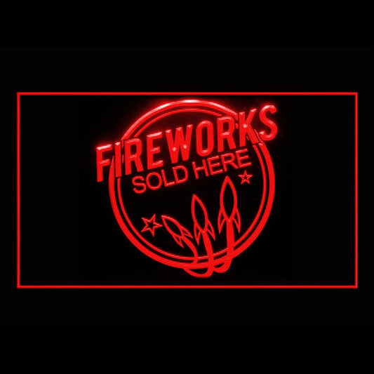 200117 Fireworks Sold Here Store Shop Home Decor Open Display illuminated Night Light Neon Sign 16 Color By Remote