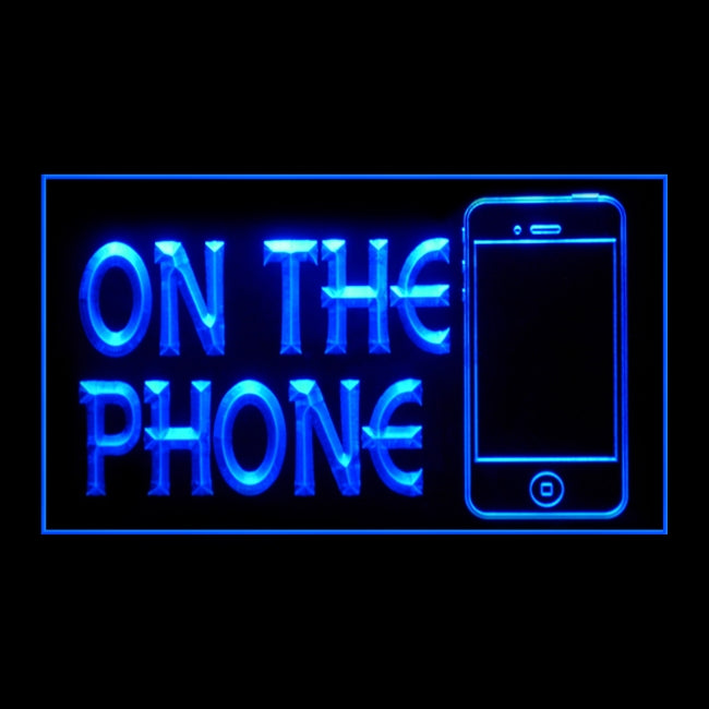 200123 On The Phone Telecom Shop Home Decor Open Display illuminated Night Light Neon Sign 16 Color By Remote