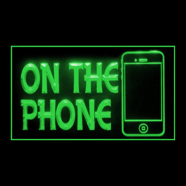 200123 On The Phone Telecom Shop Home Decor Open Display illuminated Night Light Neon Sign 16 Color By Remote