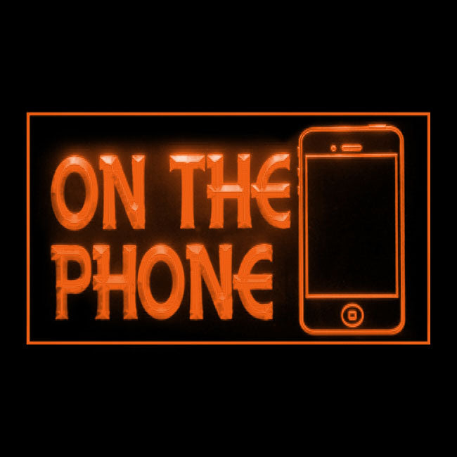 200123 On The Phone Telecom Shop Home Decor Open Display illuminated Night Light Neon Sign 16 Color By Remote