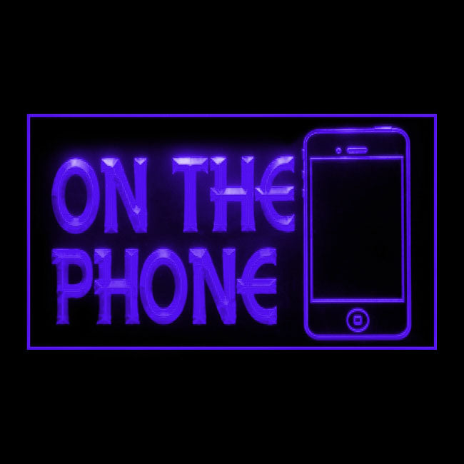 200123 On The Phone Telecom Shop Home Decor Open Display illuminated Night Light Neon Sign 16 Color By Remote