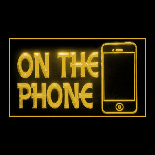 200123 On The Phone Telecom Shop Home Decor Open Display illuminated Night Light Neon Sign 16 Color By Remote