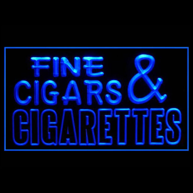 200125 Fine Cigars Cigarettes Tobacco Shop Home Decor Open Display illuminated Night Light Neon Sign 16 Color By Remote