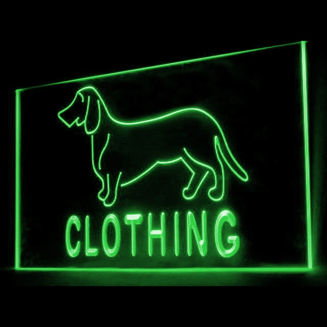 210004 Pets Clothing Store Shop Home Decor Open Display illuminated Night Light Neon Sign 16 Color By Remote