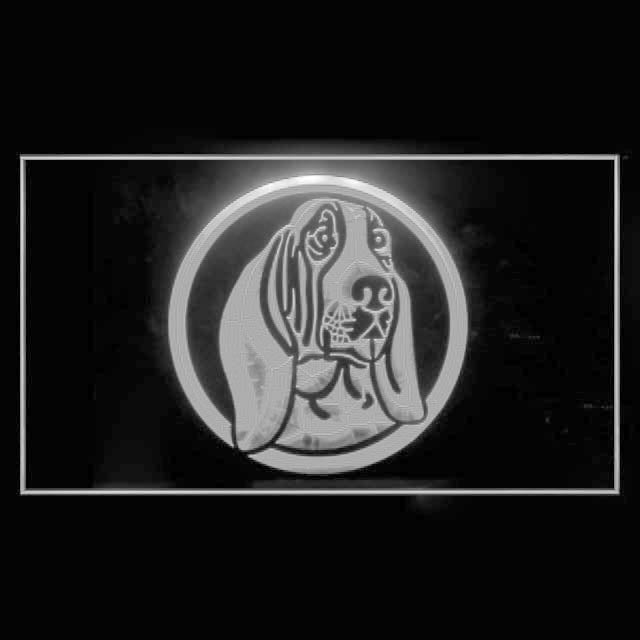 210014 Basset Hound Pets Shop Home Decor Open Display illuminated Night Light Neon Sign 16 Color By Remote