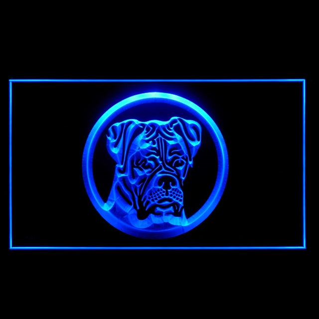 210018 Boxer Dog Pets Shop Home Decor Open Display illuminated Night Light Neon Sign 16 Color By Remote