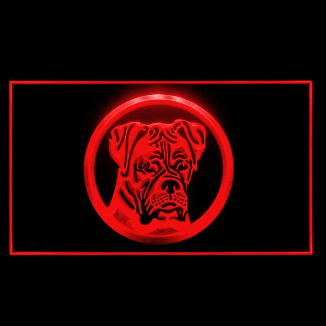 210018 Boxer Dog Pets Shop Home Decor Open Display illuminated Night Light Neon Sign 16 Color By Remote