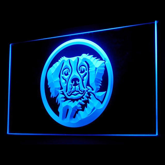 210019 Brittany Spaniel Pets Shop Home Decor Open Display illuminated Night Light Neon Sign 16 Color By Remote