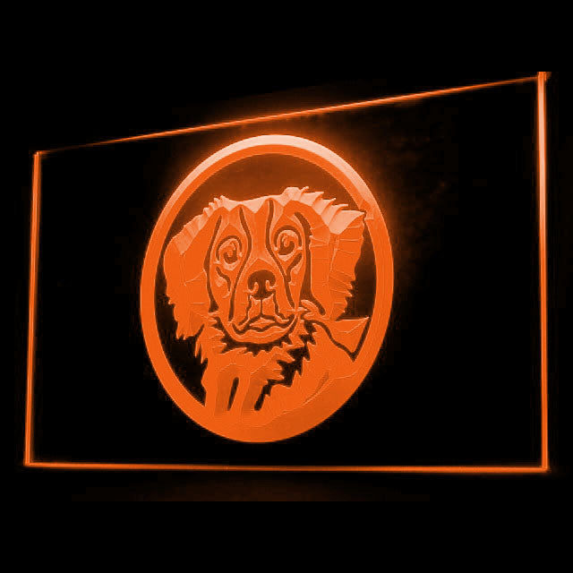 210019 Brittany Spaniel Pets Shop Home Decor Open Display illuminated Night Light Neon Sign 16 Color By Remote