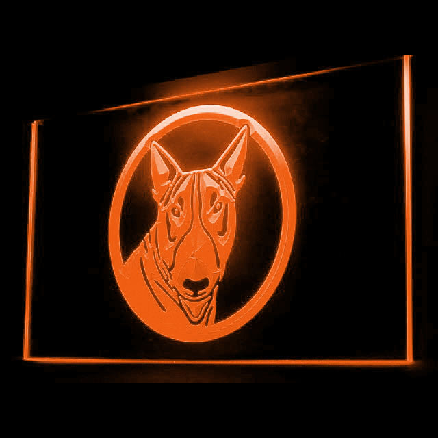 210021 Bull Terrier Pets Shop Home Decor Open Display illuminated Night Light Neon Sign 16 Color By Remote