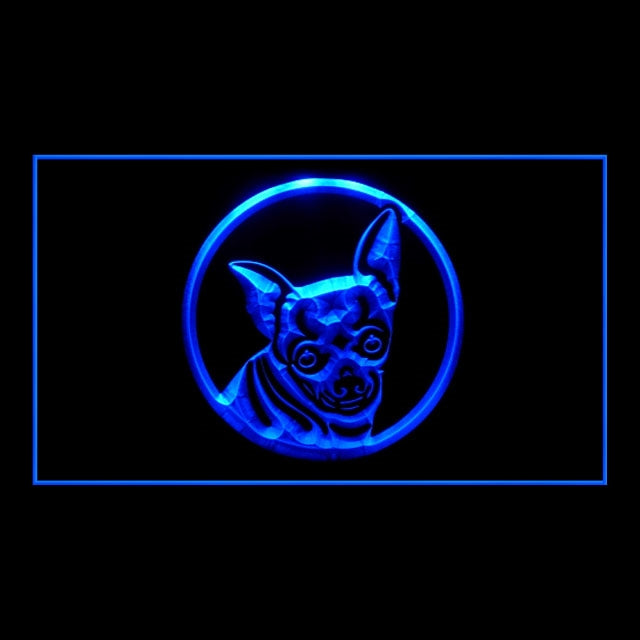 210022 Chihuahua Pets Shop Home Decor Open Display illuminated Night Light Neon Sign 16 Color By Remote