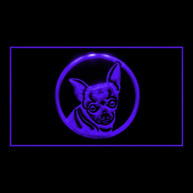 210022 Chihuahua Pets Shop Home Decor Open Display illuminated Night Light Neon Sign 16 Color By Remote