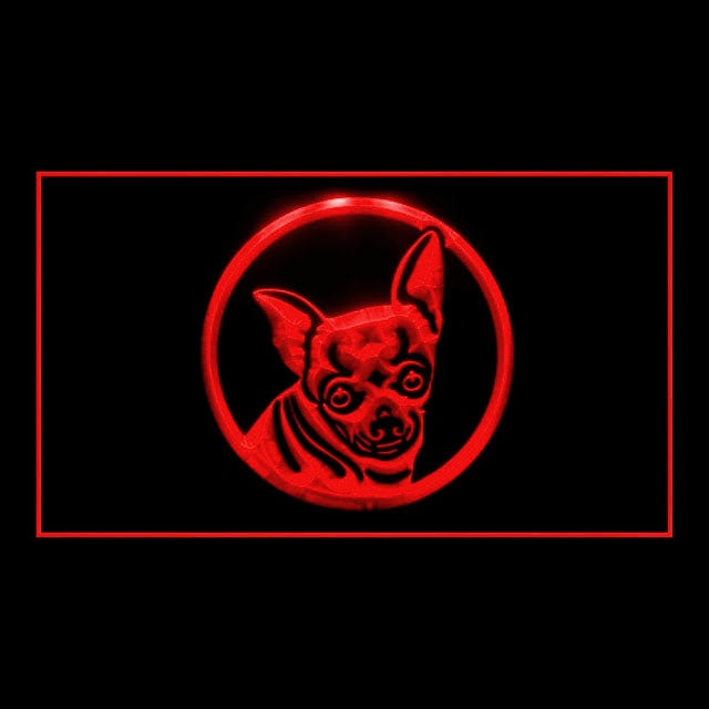 210022 Chihuahua Pets Shop Home Decor Open Display illuminated Night Light Neon Sign 16 Color By Remote