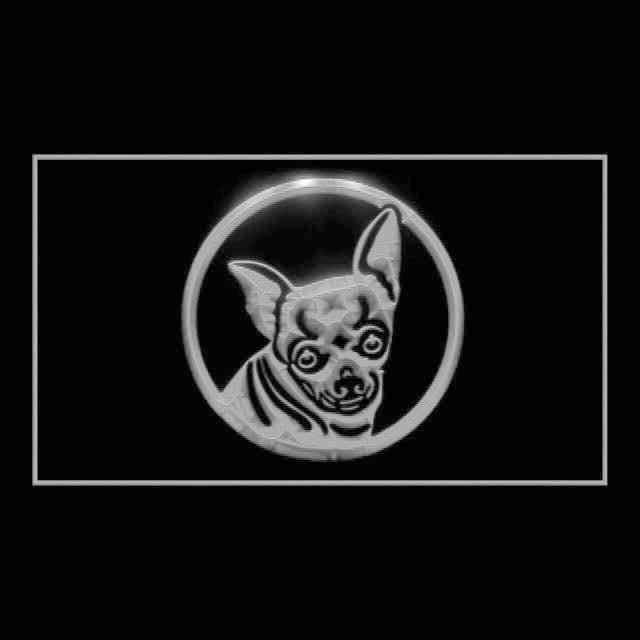 210022 Chihuahua Pets Shop Home Decor Open Display illuminated Night Light Neon Sign 16 Color By Remote