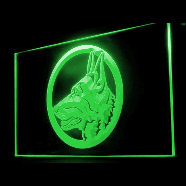 210029 German Shepherd Pets Shop Home Decor Open Display illuminated Night Light Neon Sign 16 Color By Remote