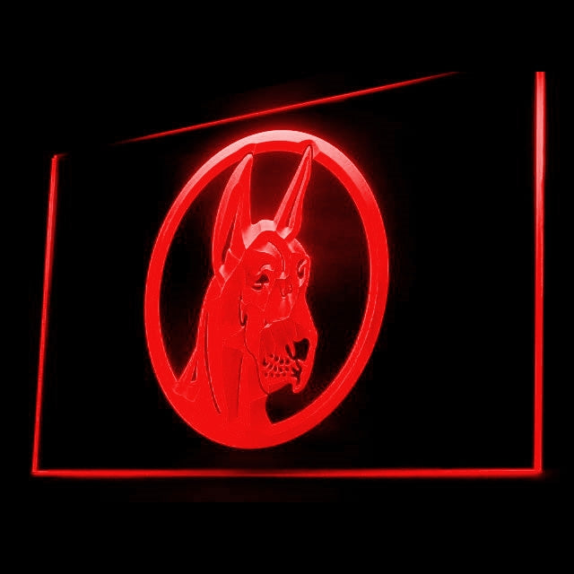 210031 Great Dane Pets Shop Home Decor Open Display illuminated Night Light Neon Sign 16 Color By Remote
