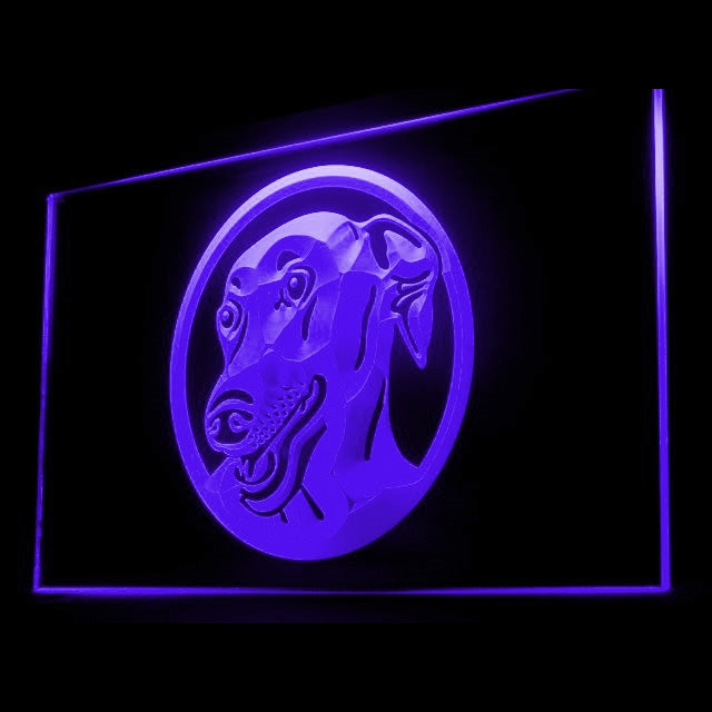 210032 Greyhound Pets Shop Home Decor Open Display illuminated Night Light Neon Sign 16 Color By Remote