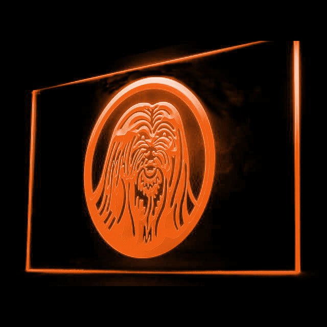 210035 Lhasa Apso Pets Shop Home Decor Open Display illuminated Night Light Neon Sign 16 Color By Remote