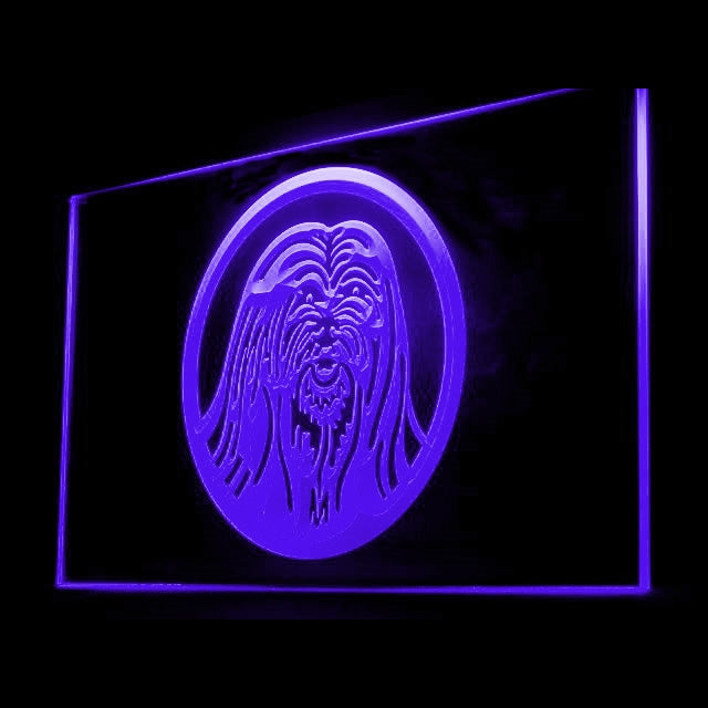 210035 Lhasa Apso Pets Shop Home Decor Open Display illuminated Night Light Neon Sign 16 Color By Remote