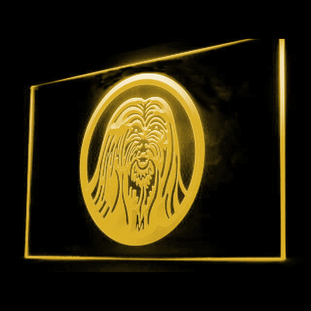 210035 Lhasa Apso Pets Shop Home Decor Open Display illuminated Night Light Neon Sign 16 Color By Remote