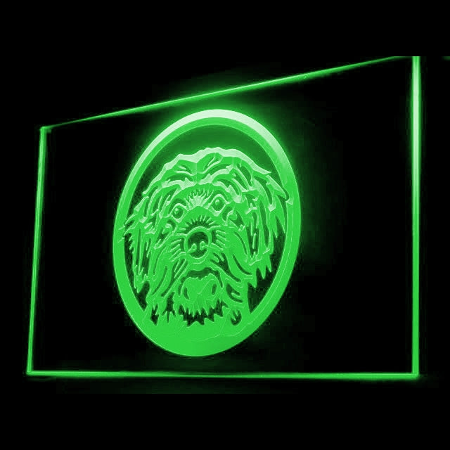 210037 Mongrel Pets Shop Home Decor Open Display illuminated Night Light Neon Sign 16 Color By Remote