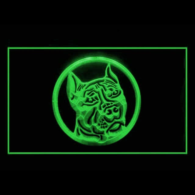 210039 Pit Bull Pets Shop Home Decor Open Display illuminated Night Light Neon Sign 16 Color By Remote