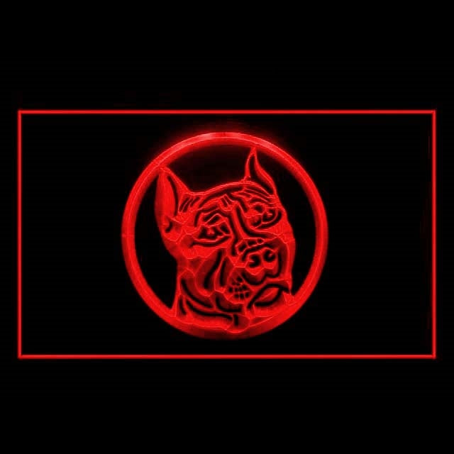 210039 Pit Bull Pets Shop Home Decor Open Display illuminated Night Light Neon Sign 16 Color By Remote