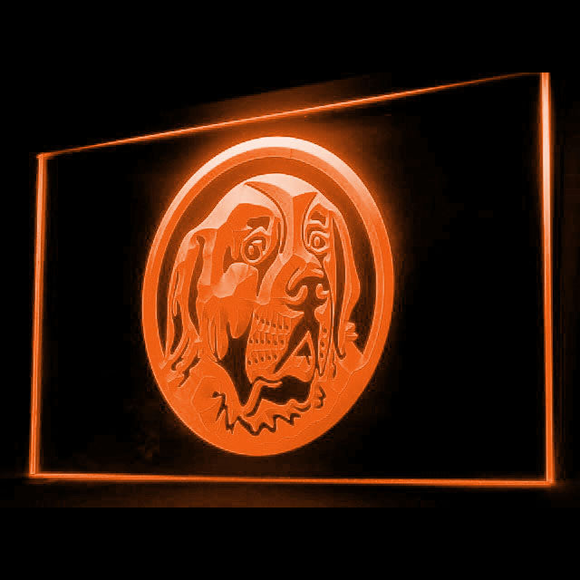 210046 Saint Bernard Pets Shop Home Decor Open Display illuminated Night Light Neon Sign 16 Color By Remote