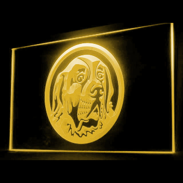 210046 Saint Bernard Pets Shop Home Decor Open Display illuminated Night Light Neon Sign 16 Color By Remote
