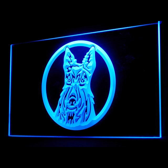 210049 Scottish Terrier Aberdeen Scottie Pets Home Decor Open Display illuminated Night Light Neon Sign 16 Color By Remote