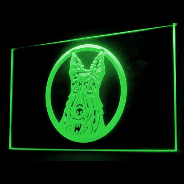 210049 Scottish Terrier Aberdeen Scottie Pets Home Decor Open Display illuminated Night Light Neon Sign 16 Color By Remote