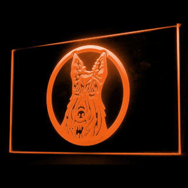 210049 Scottish Terrier Aberdeen Scottie Pets Home Decor Open Display illuminated Night Light Neon Sign 16 Color By Remote