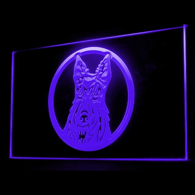210049 Scottish Terrier Aberdeen Scottie Pets Home Decor Open Display illuminated Night Light Neon Sign 16 Color By Remote