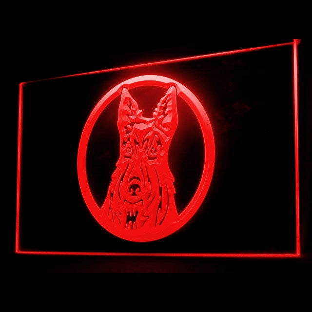 210049 Scottish Terrier Aberdeen Scottie Pets Home Decor Open Display illuminated Night Light Neon Sign 16 Color By Remote