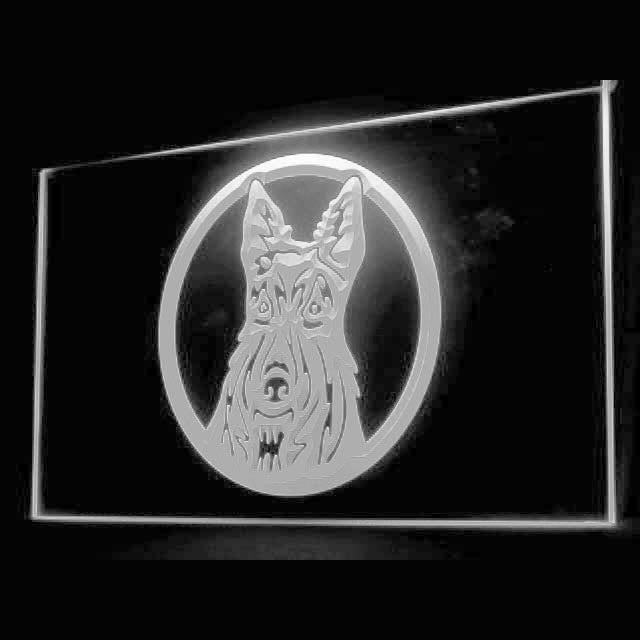 210049 Scottish Terrier Aberdeen Scottie Pets Home Decor Open Display illuminated Night Light Neon Sign 16 Color By Remote